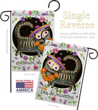 Dia De Muertos Cat - Halloween Fall Vertical Impressions Decorative Flags HG112114 Made In USA