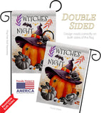 Witches Night - Halloween Fall Vertical Impressions Decorative Flags HG112117 Made In USA