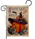 Witches Night - Halloween Fall Vertical Impressions Decorative Flags HG112117 Made In USA