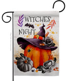 Witches Night - Halloween Fall Vertical Impressions Decorative Flags HG112117 Made In USA