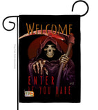 Enter If You Dare - Halloween Fall Vertical Impressions Decorative Flags HG137068 Made In USA