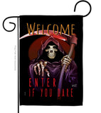 Enter If You Dare - Halloween Fall Vertical Impressions Decorative Flags HG137068 Made In USA