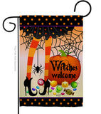 Witches Welcome - Halloween Fall Vertical Impressions Decorative Flags HG137069 Made In USA