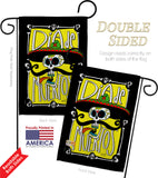 Dia de Muertos Skull - Halloween Fall Vertical Impressions Decorative Flags HG137070 Made In USA