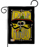 Dia de Muertos Skull - Halloween Fall Vertical Impressions Decorative Flags HG137070 Made In USA