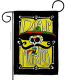 Dia de Muertos Skull - Halloween Fall Vertical Impressions Decorative Flags HG137070 Made In USA