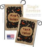 Eerie Trick Or Treat - Halloween Fall Vertical Impressions Decorative Flags HG137093 Made In USA
