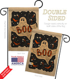 Ghoulish Boo - Halloween Fall Vertical Impressions Decorative Flags HG137095 Made In USA