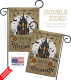 Halloween Castle - Halloween Fall Vertical Impressions Decorative Flags HG137126 Made In USA