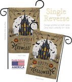 Halloween Castle - Halloween Fall Vertical Impressions Decorative Flags HG137126 Made In USA