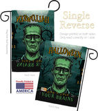 Green Monster - Halloween Fall Vertical Impressions Decorative Flags HG137228 Made In USA