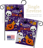 Happy Halloween - Halloween Fall Vertical Impressions Decorative Flags HG137237 Made In USA