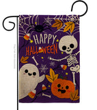 Happy Halloween - Halloween Fall Vertical Impressions Decorative Flags HG137237 Made In USA