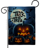 Creepy Pumpkins - Halloween Fall Vertical Impressions Decorative Flags HG137250 Made In USA