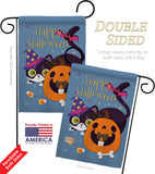 Witchy Cat - Halloween Fall Vertical Impressions Decorative Flags HG137257 Made In USA