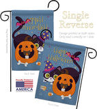 Witchy Cat - Halloween Fall Vertical Impressions Decorative Flags HG137257 Made In USA