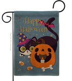 Witchy Cat - Halloween Fall Vertical Impressions Decorative Flags HG137257 Made In USA