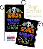 Scary Night - Halloween Fall Vertical Impressions Decorative Flags HG137296 Made In USA