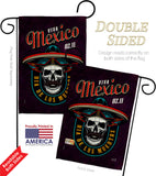 Viva Mexico - Halloween Fall Vertical Impressions Decorative Flags HG137492 Made In USA