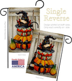 Witch Pumpkins - Halloween Fall Vertical Impressions Decorative Flags HG137633 Made In USA