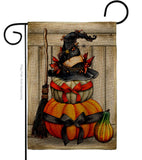 Witch Pumpkins - Halloween Fall Vertical Impressions Decorative Flags HG137633 Made In USA