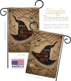 Entry Only For Monsters - Halloween Fall Vertical Impressions Decorative Flags HG191021 Made In USA