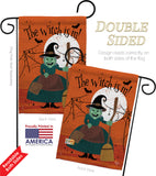 Witch is in! - Halloween Fall Vertical Impressions Decorative Flags HG191024 Made In USA