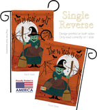 Witch is in! - Halloween Fall Vertical Impressions Decorative Flags HG191024 Made In USA