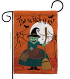 Witch is in! - Halloween Fall Vertical Impressions Decorative Flags HG191024 Made In USA