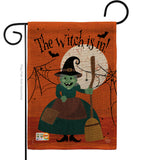 Witch is in! - Halloween Fall Vertical Impressions Decorative Flags HG191024 Made In USA