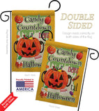 Candy Countdown - Halloween Fall Vertical Impressions Decorative Flags HG191032 Made In USA