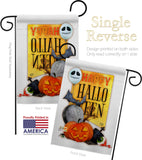 Happy Halloween Spirit - Halloween Fall Vertical Impressions Decorative Flags HG192073 Made In USA