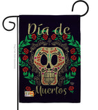 Dia de Muertos Skeleton - Halloween Fall Vertical Impressions Decorative Flags HG192074 Made In USA