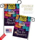 Dia De Muertos - Halloween Fall Vertical Impressions Decorative Flags HG192214 Made In USA