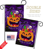 Happy Pumpkin - Halloween Fall Vertical Impressions Decorative Flags HG192243 Made In USA