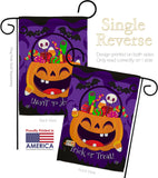 Happy Pumpkin - Halloween Fall Vertical Impressions Decorative Flags HG192243 Made In USA