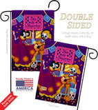 Happy Di de Muertos - Halloween Fall Vertical Impressions Decorative Flags HG192244 Made In USA