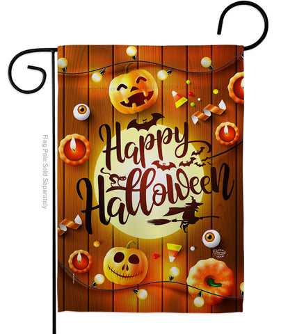 Lightful Halloween - Halloween Fall Vertical Impressions Decorative Flags HG192245 Made In USA