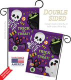 Trick ot Treat - Halloween Fall Vertical Impressions Decorative Flags HG192255 Made In USA