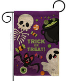 Trick ot Treat - Halloween Fall Vertical Impressions Decorative Flags HG192255 Made In USA