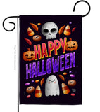 Halloween Treat - Halloween Fall Vertical Impressions Decorative Flags HG192285 Made In USA