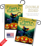 Cute Black Cat - Halloween Fall Vertical Impressions Decorative Flags HG192668 Made In USA