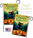 Cute Black Cat - Halloween Fall Vertical Impressions Decorative Flags HG192668 Made In USA