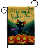 Cute Black Cat - Halloween Fall Vertical Impressions Decorative Flags HG192668 Made In USA