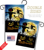 Graveyard Spooky - Halloween Fall Vertical Impressions Decorative Flags HG192692 Made In USA