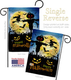 Graveyard Spooky - Halloween Fall Vertical Impressions Decorative Flags HG192692 Made In USA