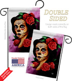 Elegant Skull - Halloween Fall Vertical Impressions Decorative Flags HG192715 Made In USA