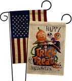 Trick Or Treat Day - Halloween Fall Vertical Impressions Decorative Flags HG190172 Made In USA