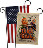 Trick Or Treat Day - Halloween Fall Vertical Impressions Decorative Flags HG190172 Made In USA