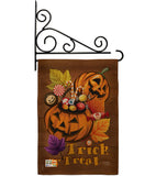 Candy Pumpkin - Halloween Fall Vertical Impressions Decorative Flags HG112003 Made In USA
